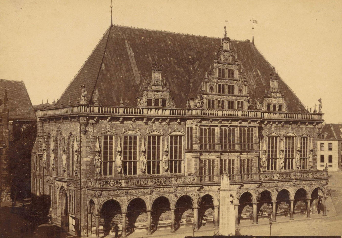 City hall, Bremen, 1880