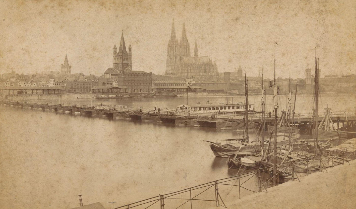 Cologne city view, 1883.