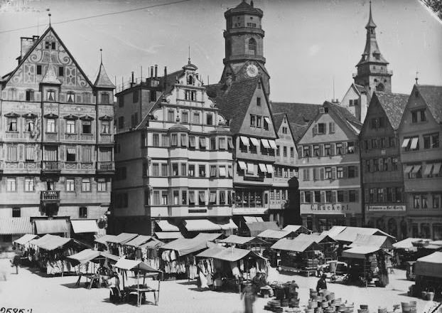 Marktplatz, Stuttgart, 1881.