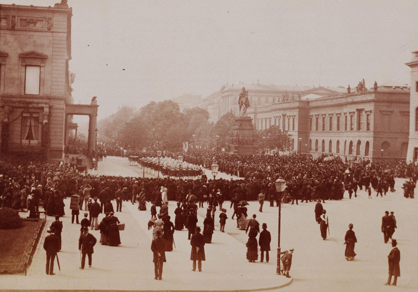 Parade in Berlin, 1880s.