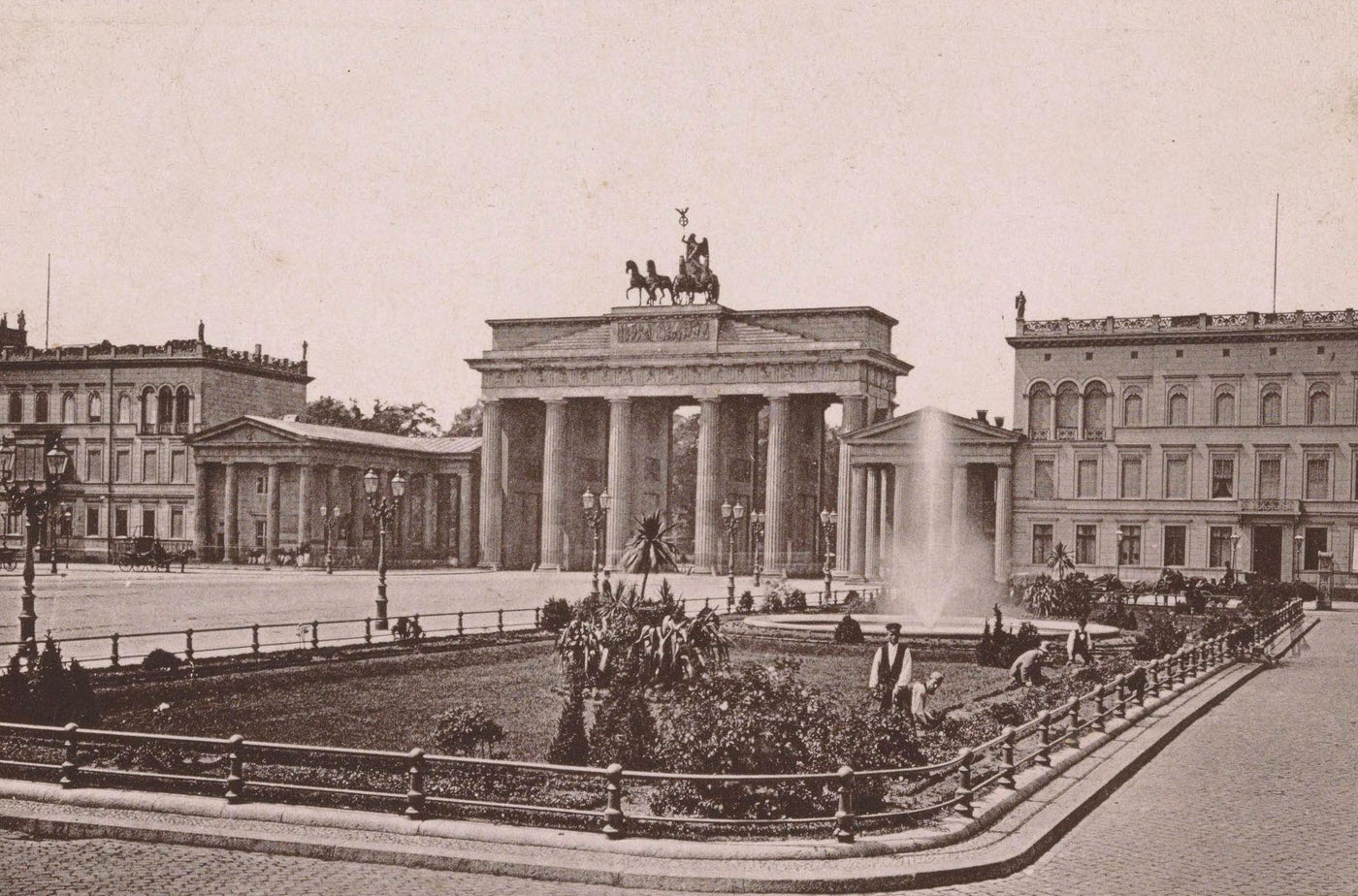 View of the Brandenburg Gate in Berlin, 1891