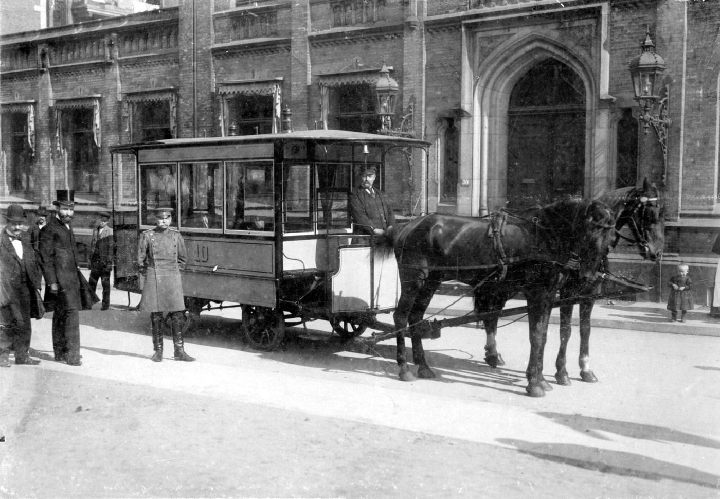 Replacement of Horse Buses by Electric Trams, 1894