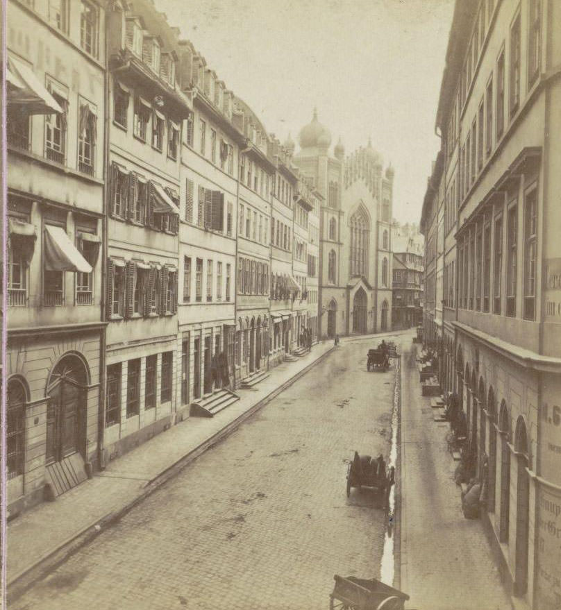 The Synagogue in Frankfurt, 1890