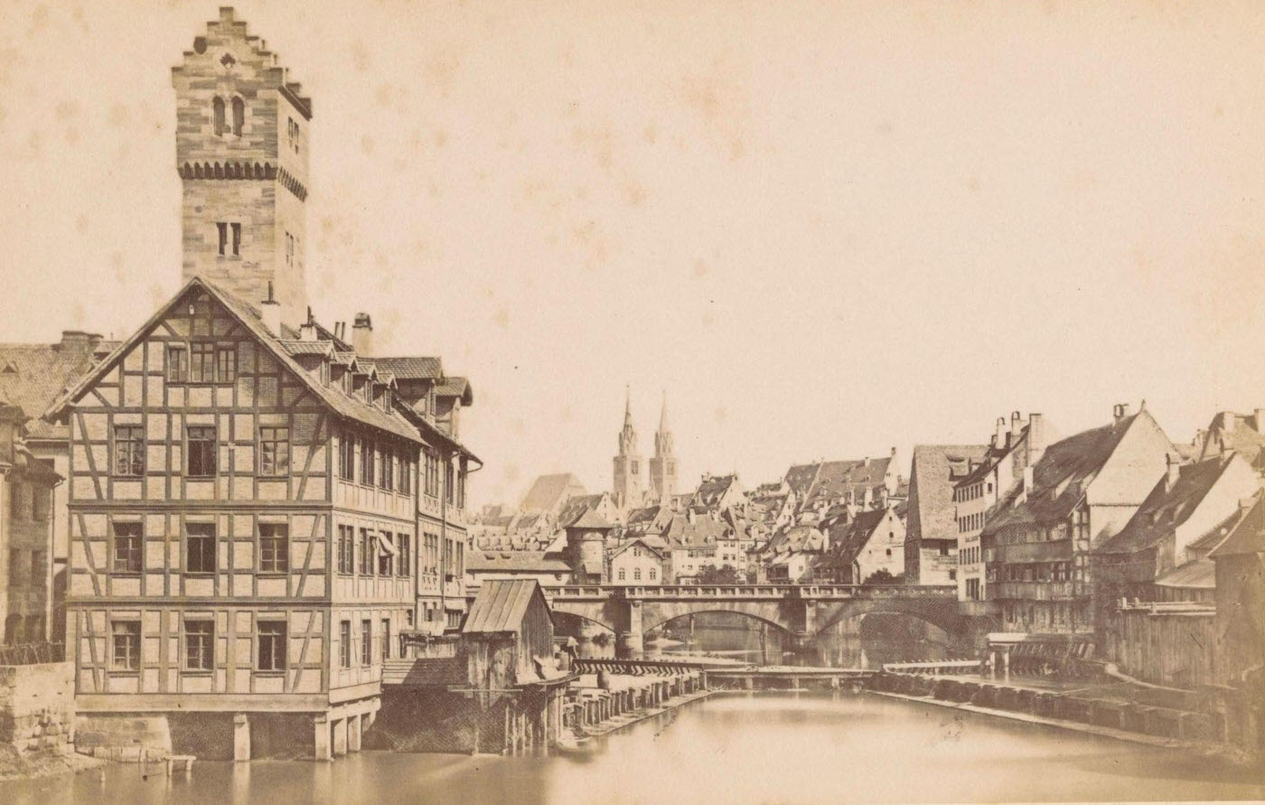 View of the Maxbrucke in Nuremberg, 1898