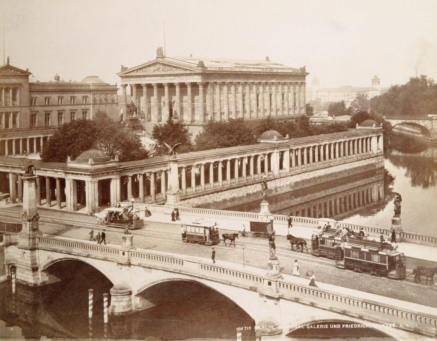 National Gallery and Friedrichstrasse in Berlin, 1890.