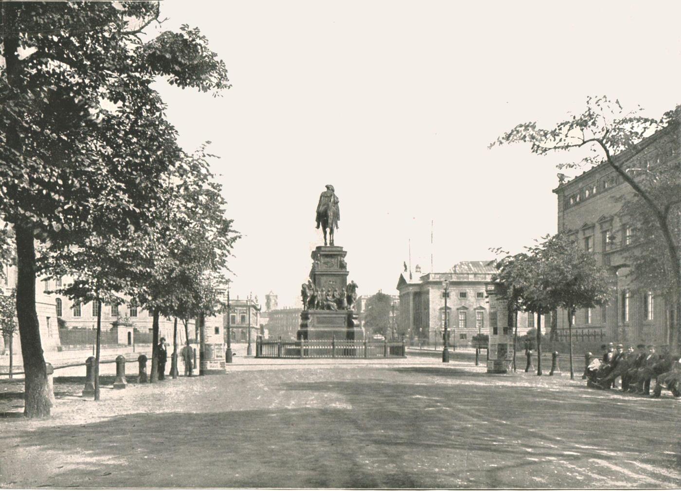 Statue of Frederick the Great, Berlin, 1895.