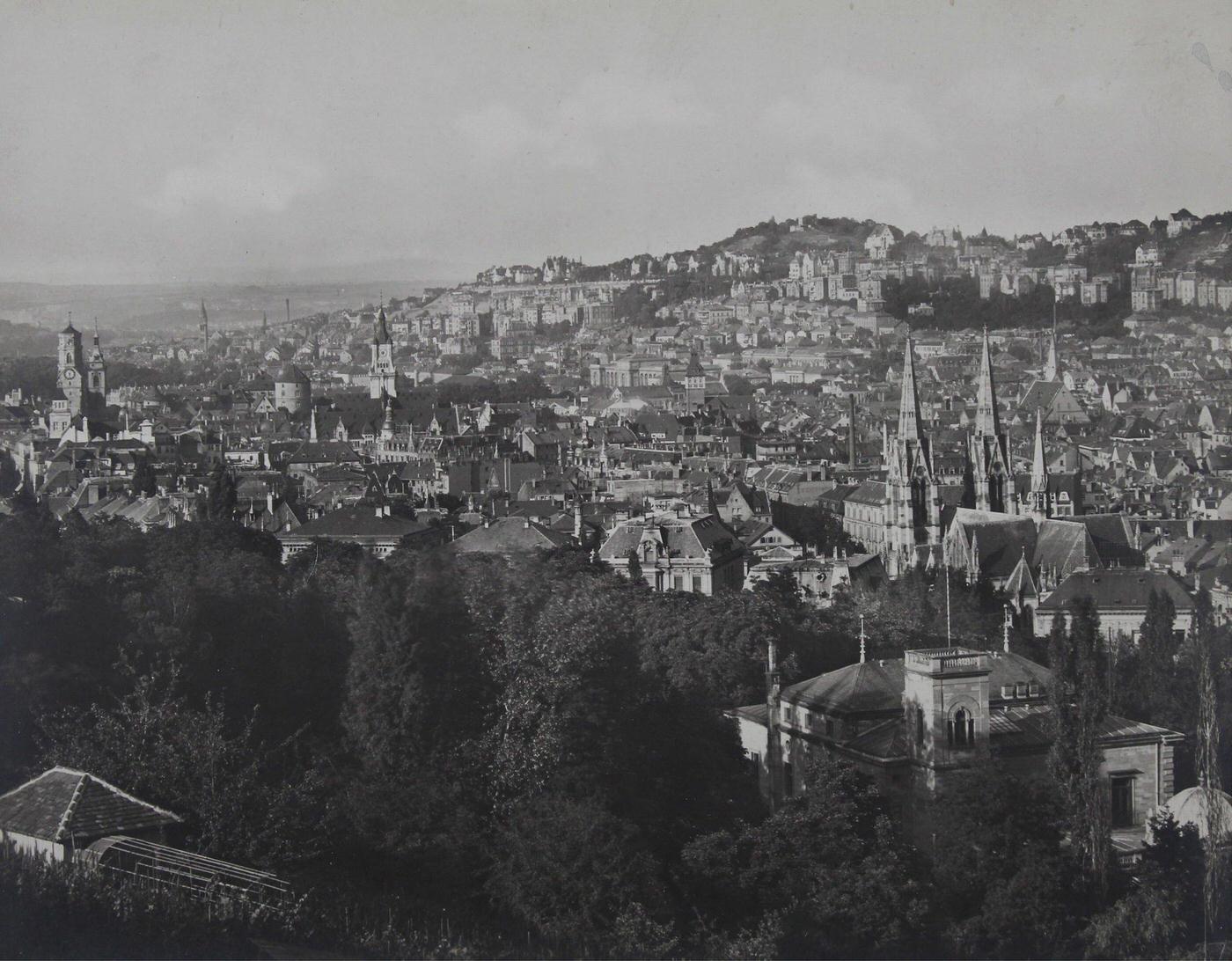 Cityscape of Stuttgart, 1895