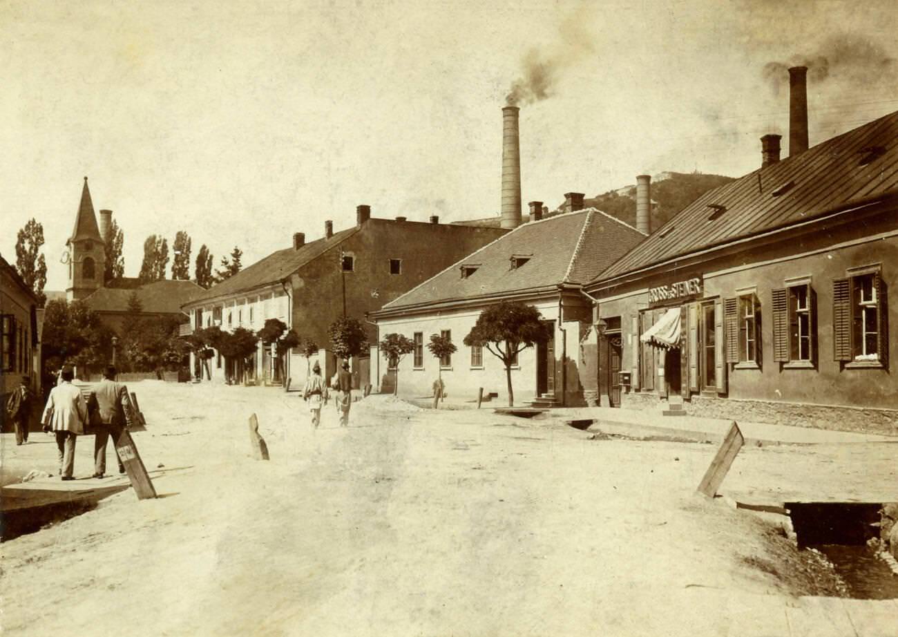 The main street of a town, Germany