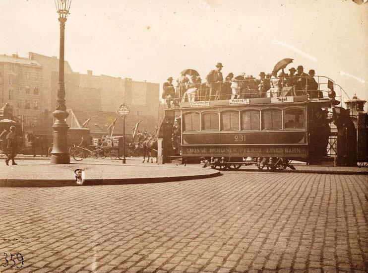 Horse tram in Berlin