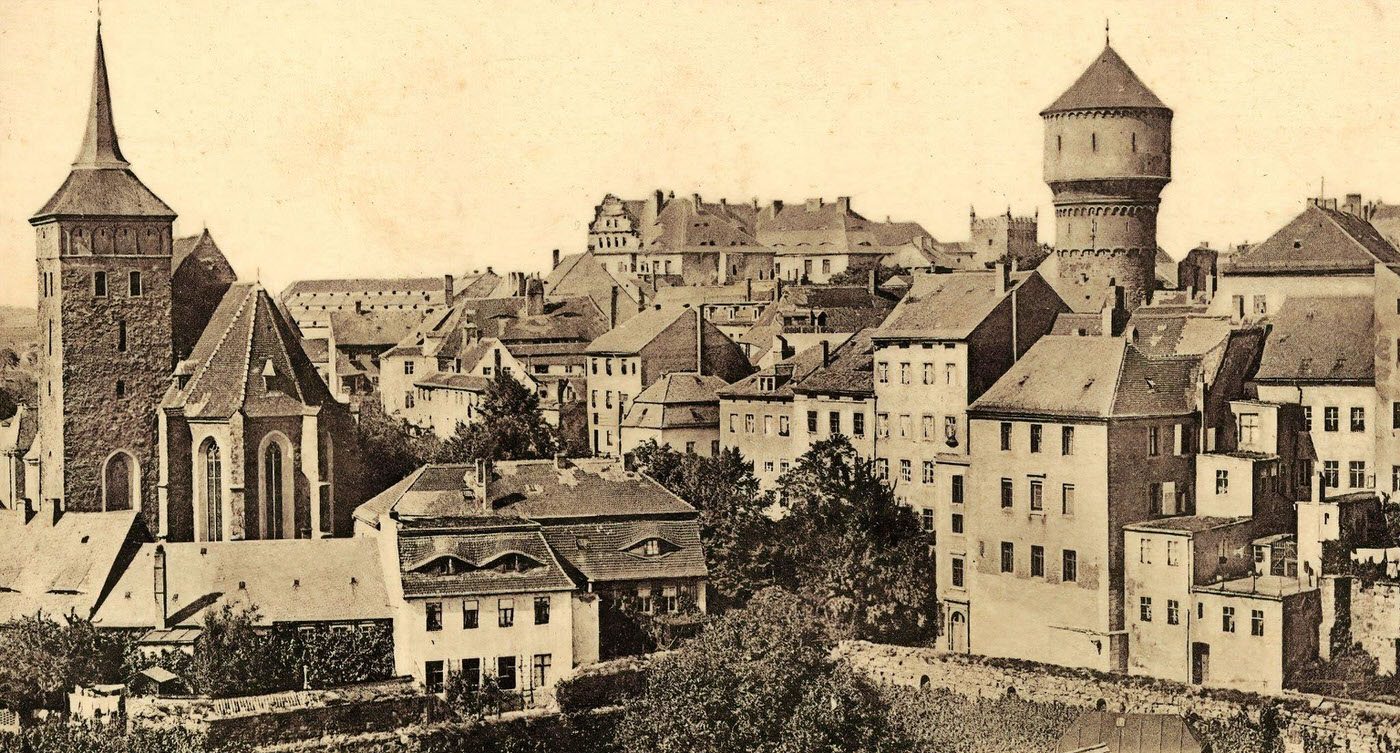 Michaeliskirche and Ortenburg, Bautzen, Germany, 1903.