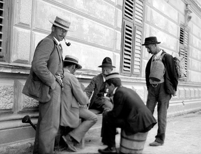 Men killing time, Germany, 1904