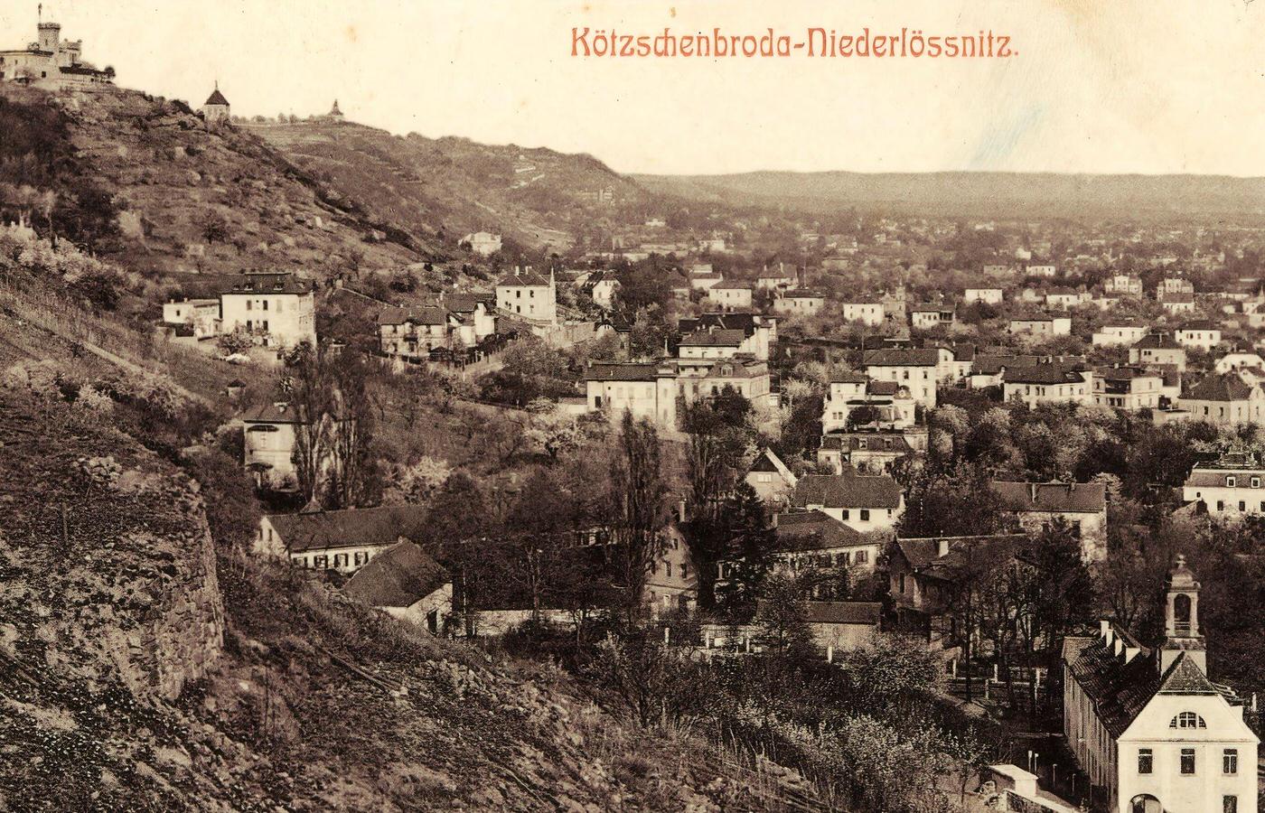Friedensburg, Altfriedstein, Niederlossnitz, Landkreis Meissen, Germany, 1903.