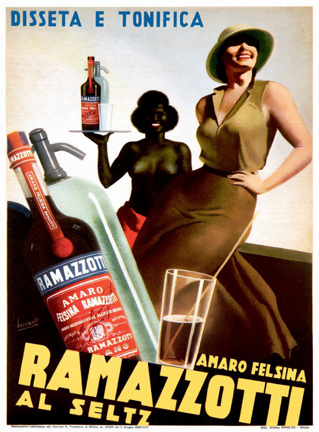 Disseta e Tonifica, Amaro Felsina Ramazzotti al Seltz, 1936