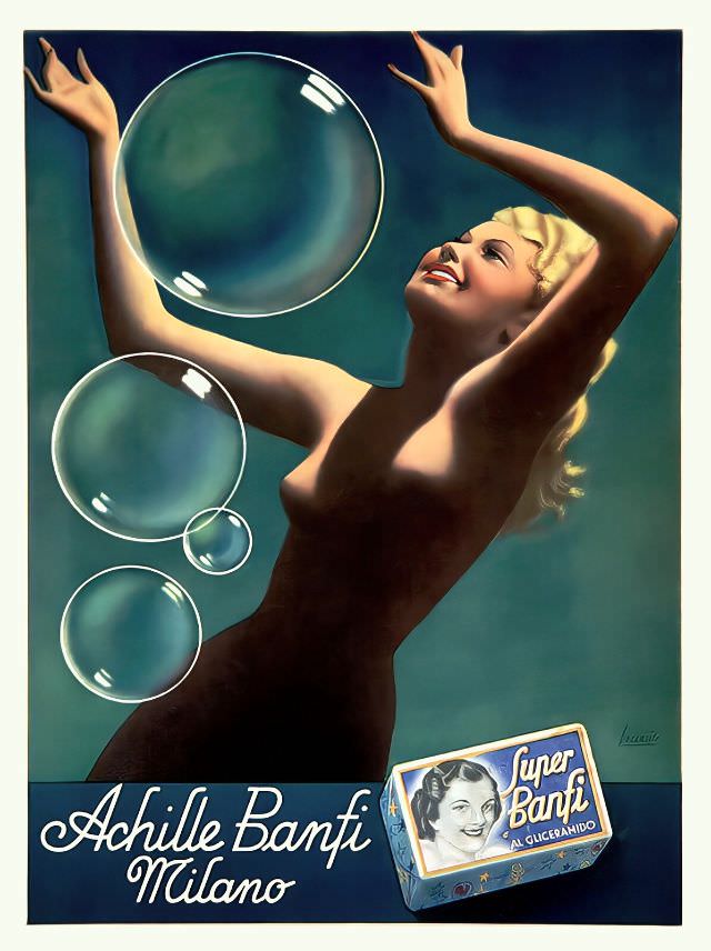 Achille Banfi Soap, Milano, circa 1930s