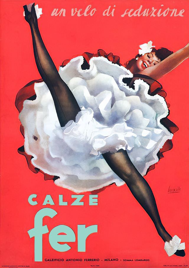 Calze Fer, Un velo di Seduzione, circa 1940s