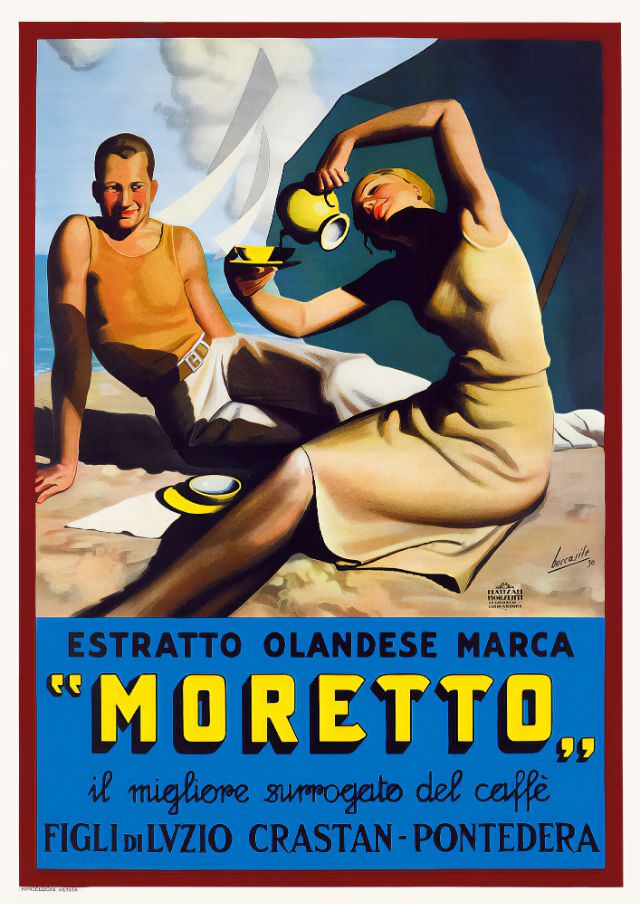 Estratto Olandese Marca "Moretto", Il migliore surrogato del caffè, 1930