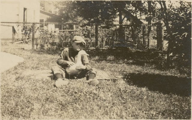 A boy and his goose, 1924