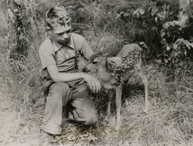 Gene and Cappy, Cass Lake, Minnesota, 1938