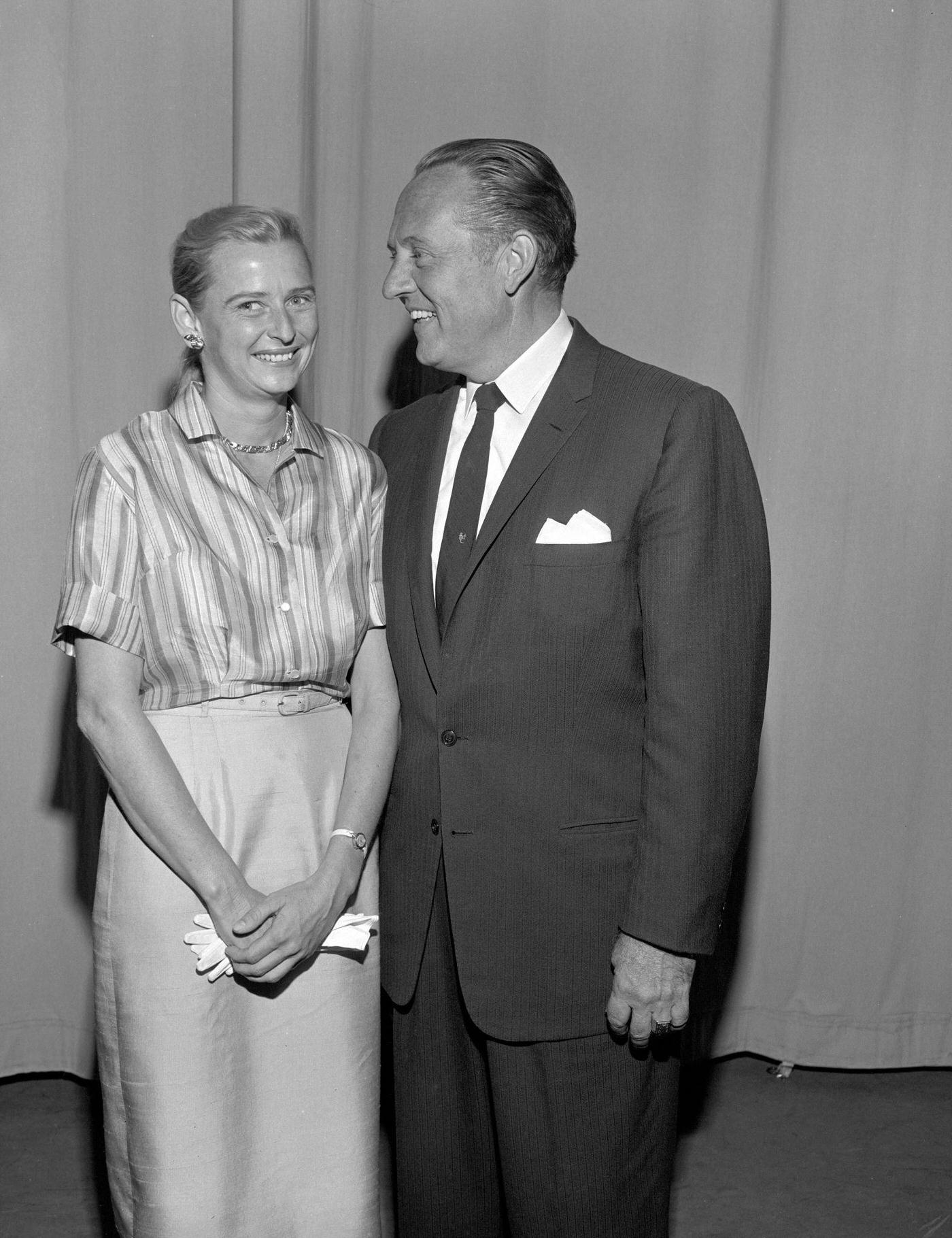 Jerrie Cobb and Art Linkletter, 1964