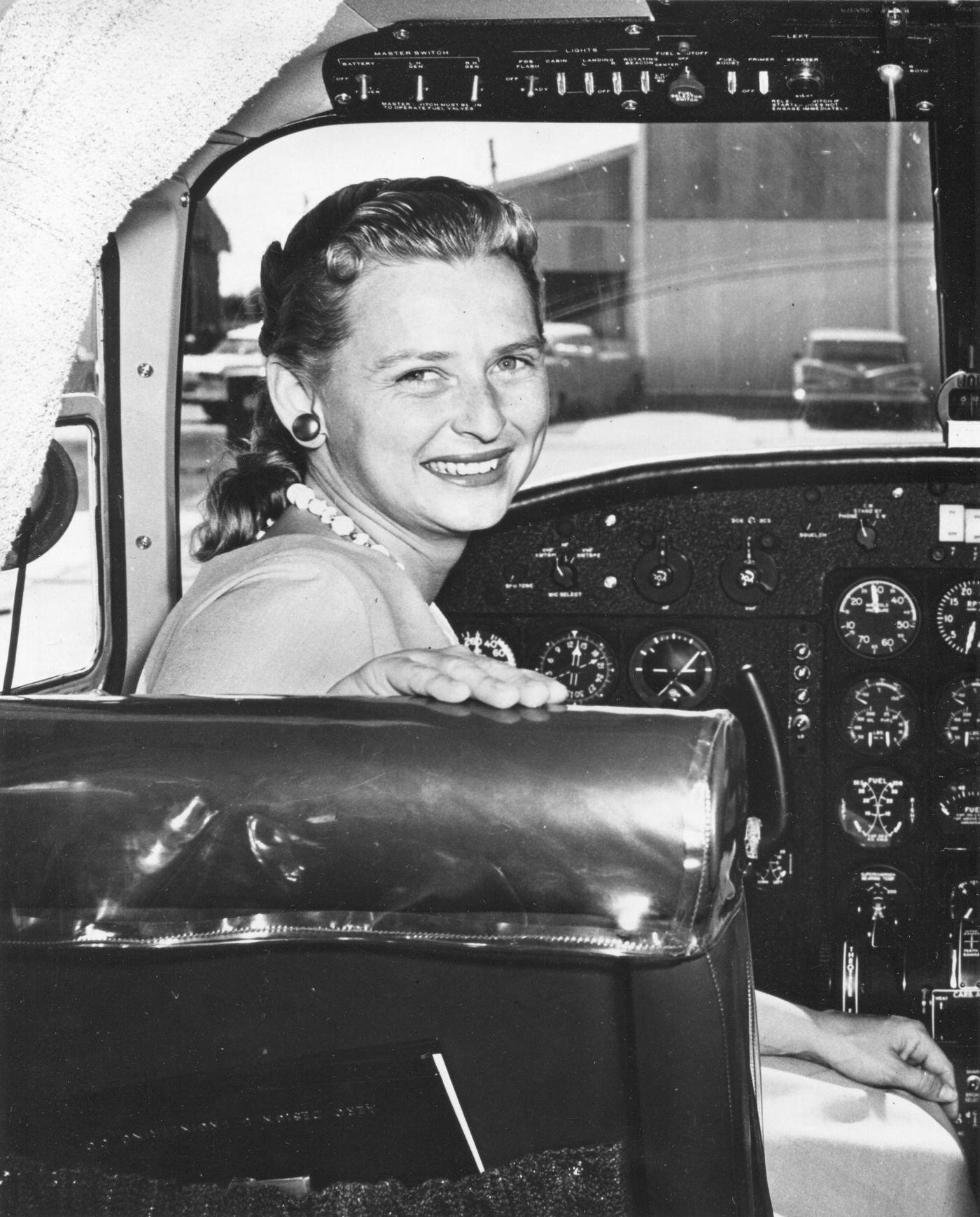 Jerrie Cobb In The Cockpit, 1960