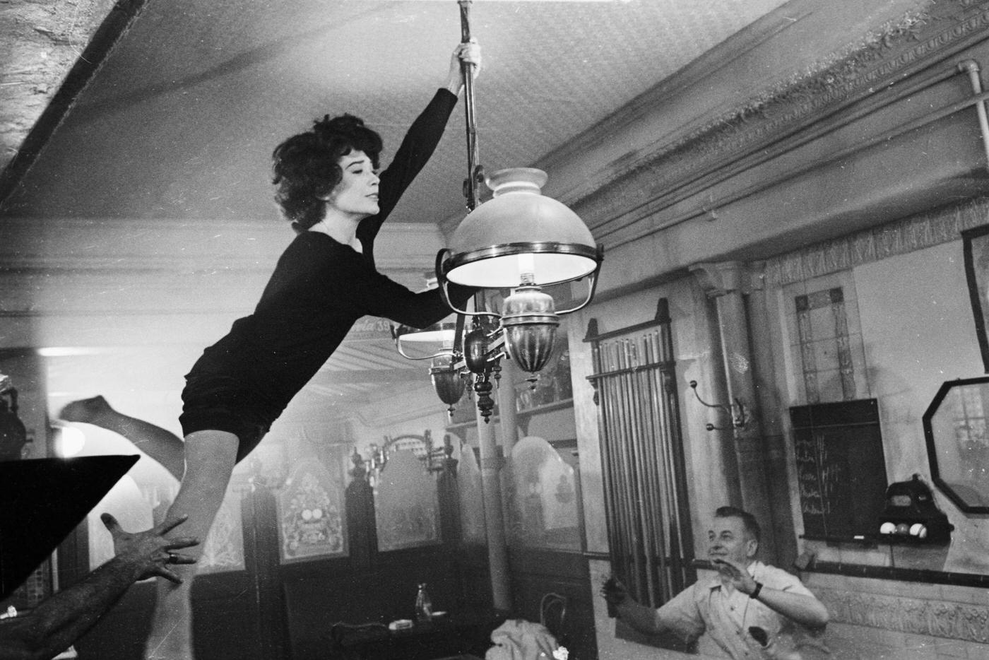 Shirley MacLaine in a Scene of "Irma la Douce," Hollywood, 1962