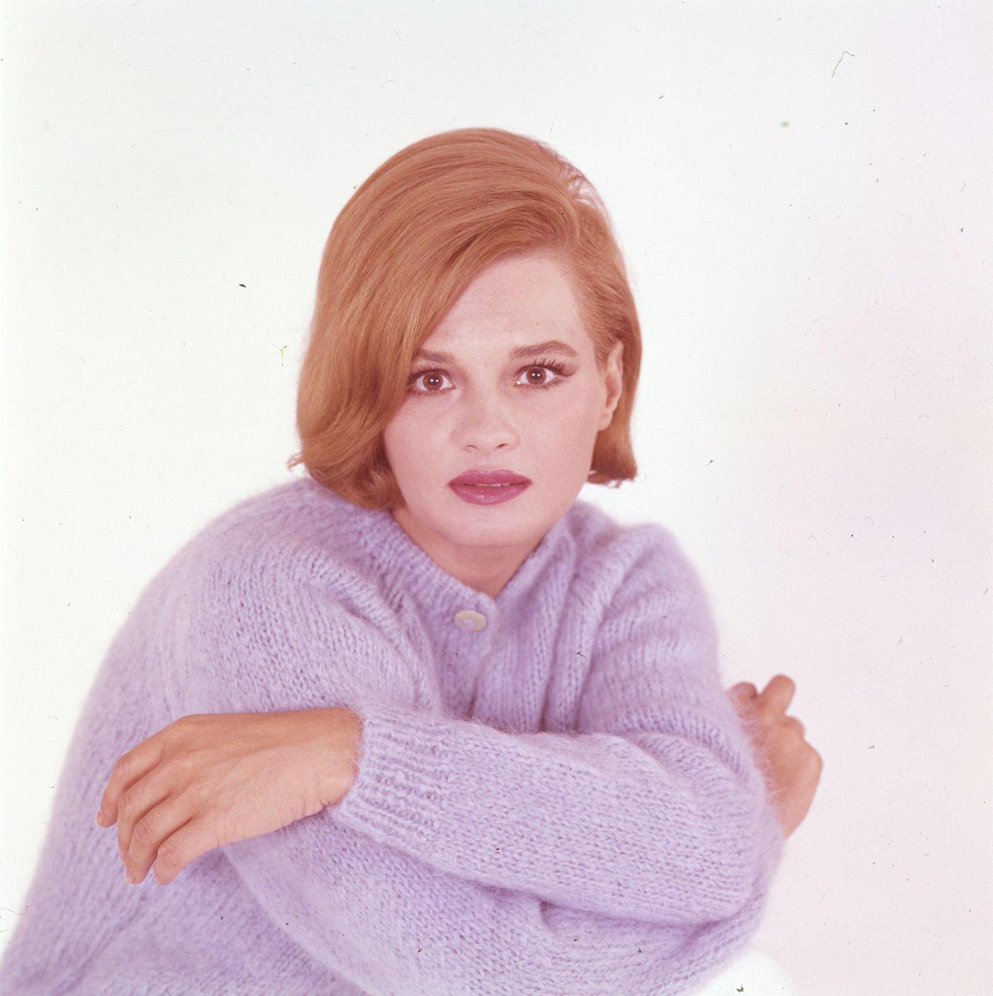 Angie Dickinson in Mauve Sweater, Los Angeles, 1962