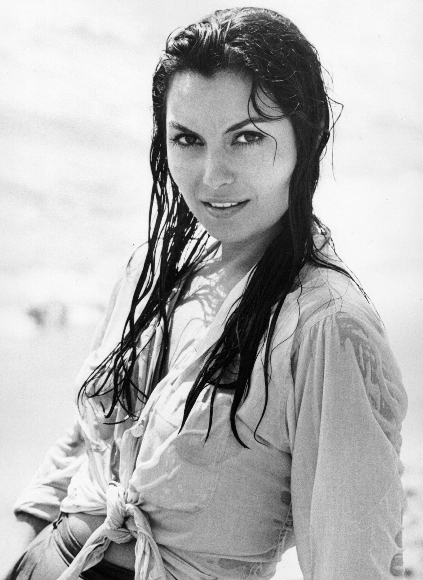 Roseanna Schiaffino in wet clothes, Ostia, 1955