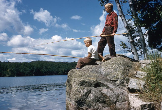 Boys Fishing, Circa 1950s