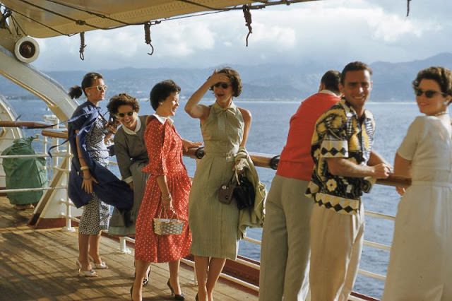 Passengers on Cruise, Circa 1950s