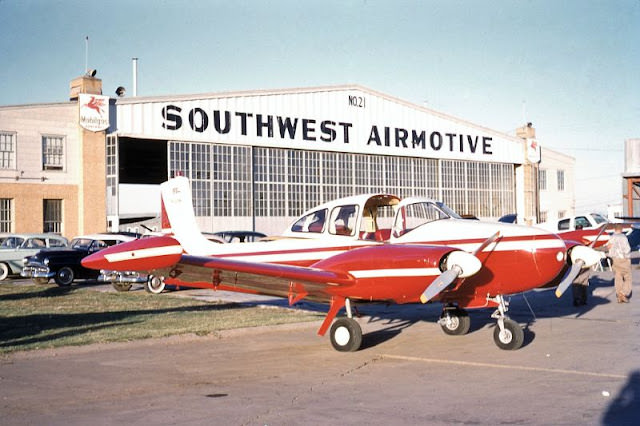 Twin Navion Aircraft, Southwest Airmotive, Arizona, Circa 1950s