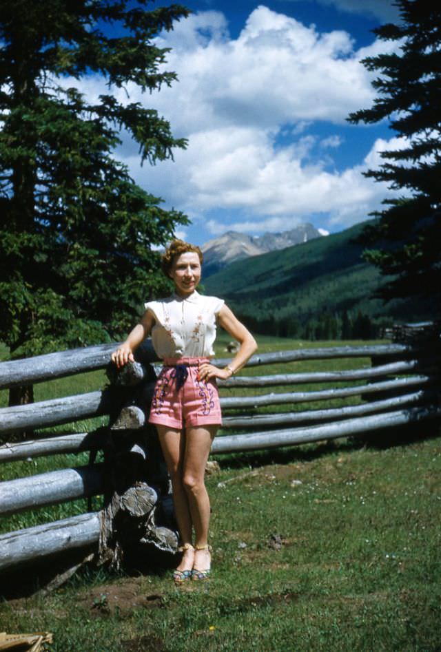 Woman Posing, Colorado, 1955