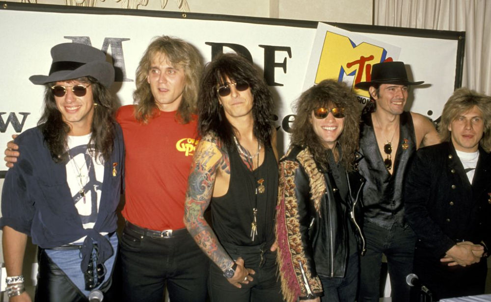 Richie Sambora, Jon Bon Jovi, Tommy Lee of Motley Crue, Scorpions, and Gorky Park.