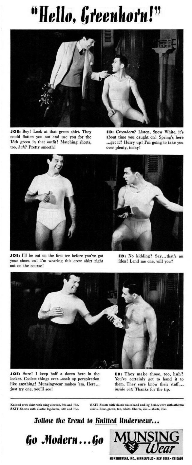 A Chuckle from the Past: Munsingwear's Men's Underwear Ads from the 1940s