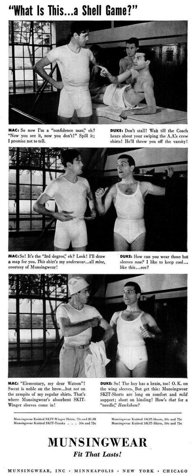 A Chuckle from the Past: Munsingwear's Men's Underwear Ads from the 1940s