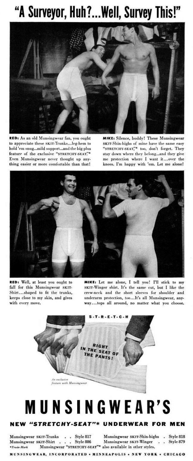 A Chuckle from the Past: Munsingwear's Men's Underwear Ads from the 1940s