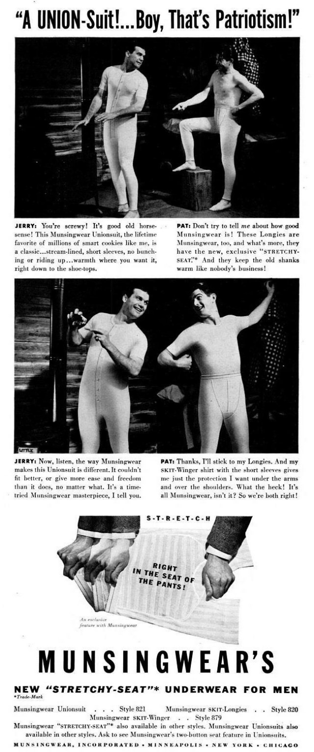 A Chuckle from the Past: Munsingwear's Men's Underwear Ads from the 1940s