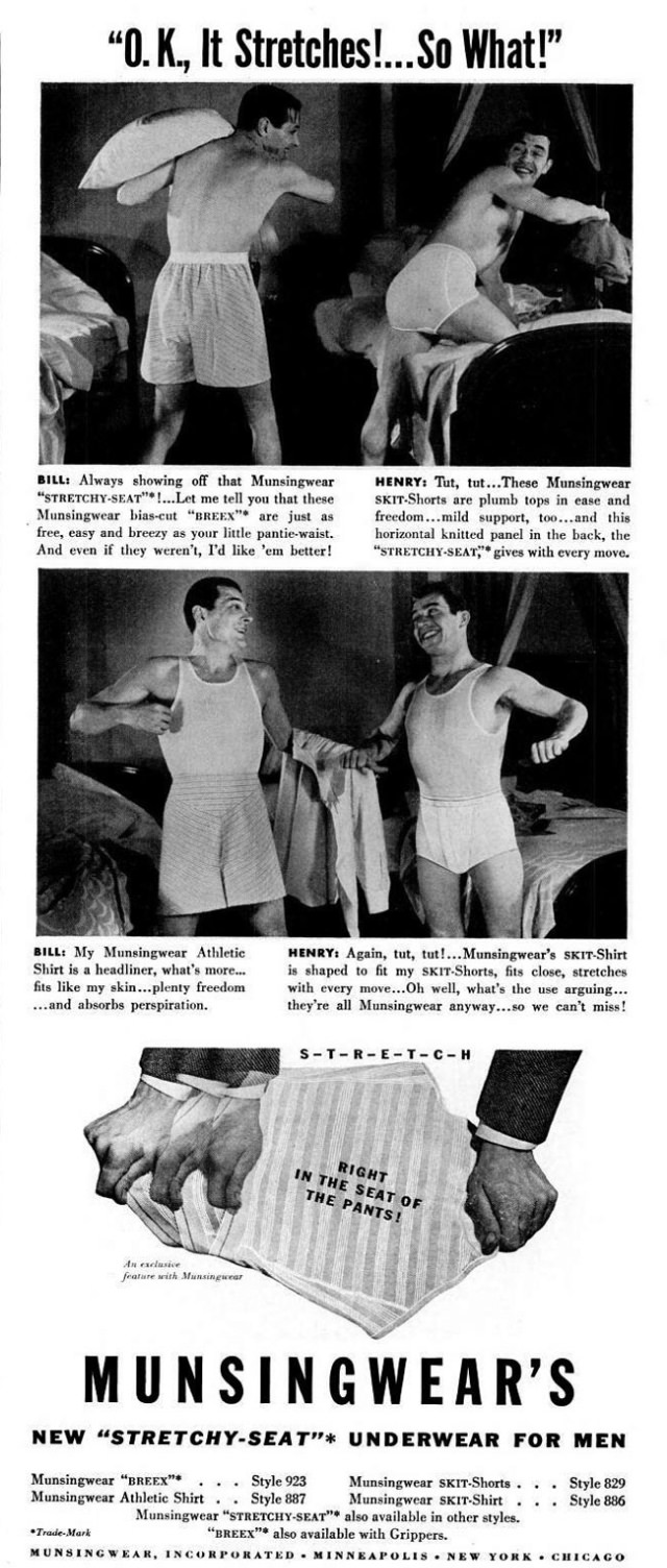 A Chuckle from the Past: Munsingwear's Men's Underwear Ads from the 1940s