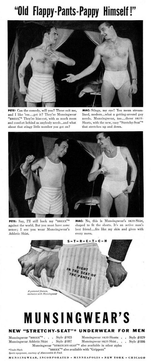 A Chuckle from the Past: Munsingwear's Men's Underwear Ads from the 1940s