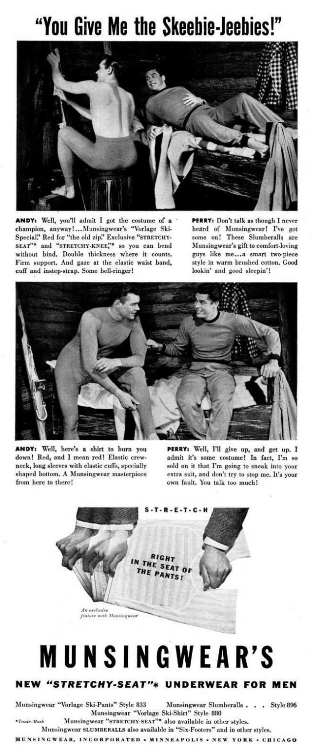 A Chuckle from the Past: Munsingwear's Men's Underwear Ads from the 1940s