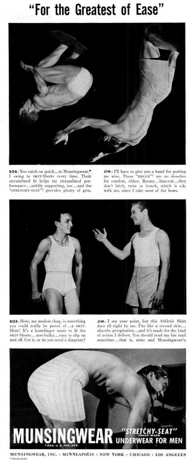 A Chuckle from the Past: Munsingwear's Men's Underwear Ads from the 1940s
