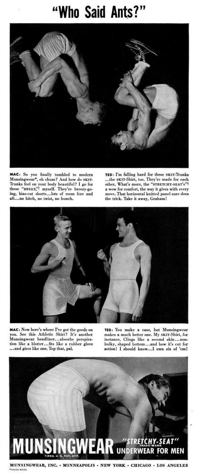 A Chuckle from the Past: Munsingwear's Men's Underwear Ads from the 1940s