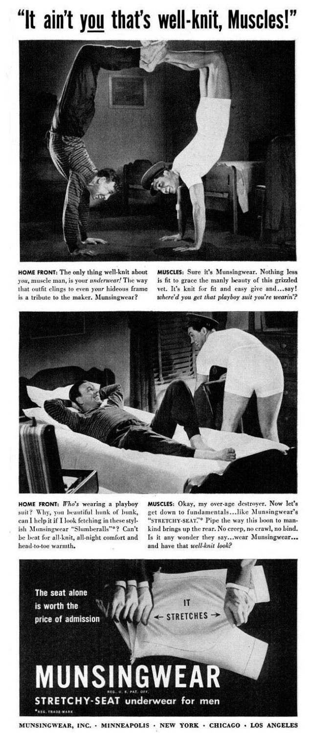 A Chuckle from the Past: Munsingwear's Men's Underwear Ads from the 1940s