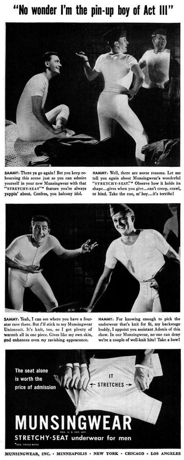 A Chuckle from the Past: Munsingwear's Men's Underwear Ads from the 1940s