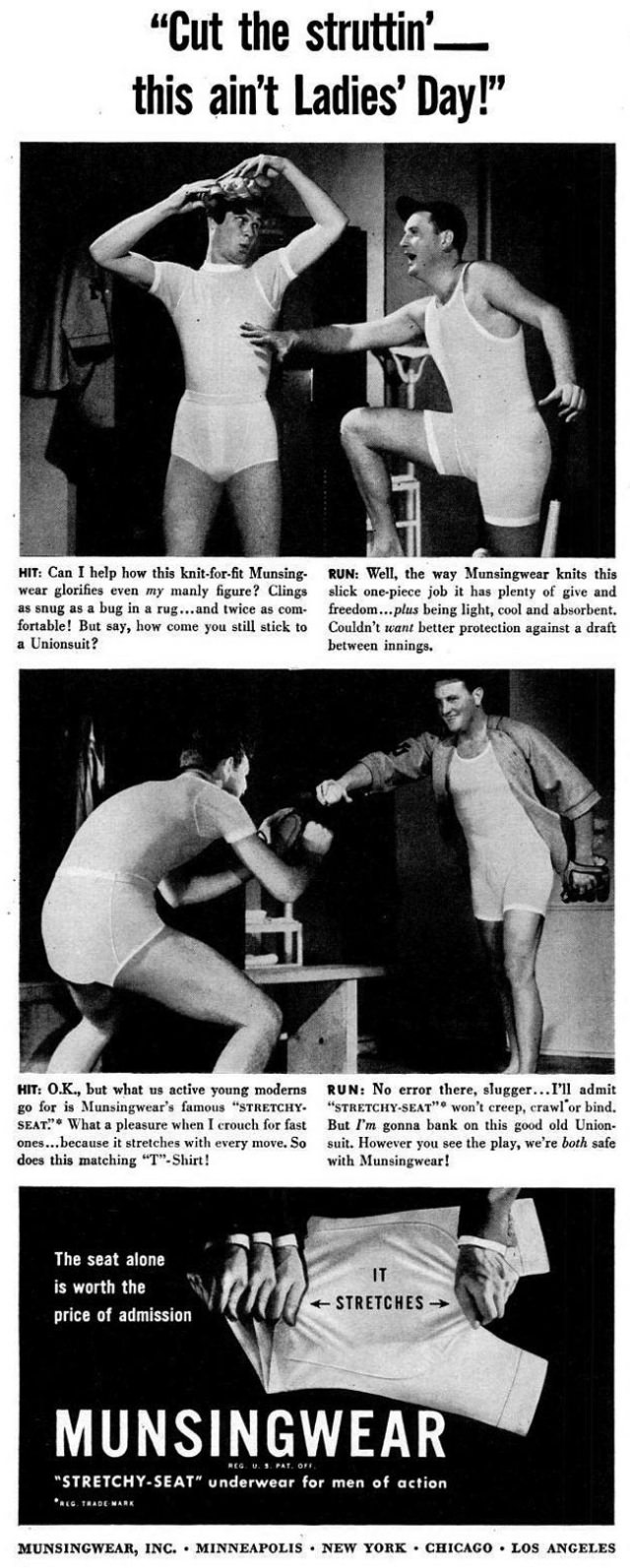 A Chuckle from the Past: Munsingwear's Men's Underwear Ads from the 1940s