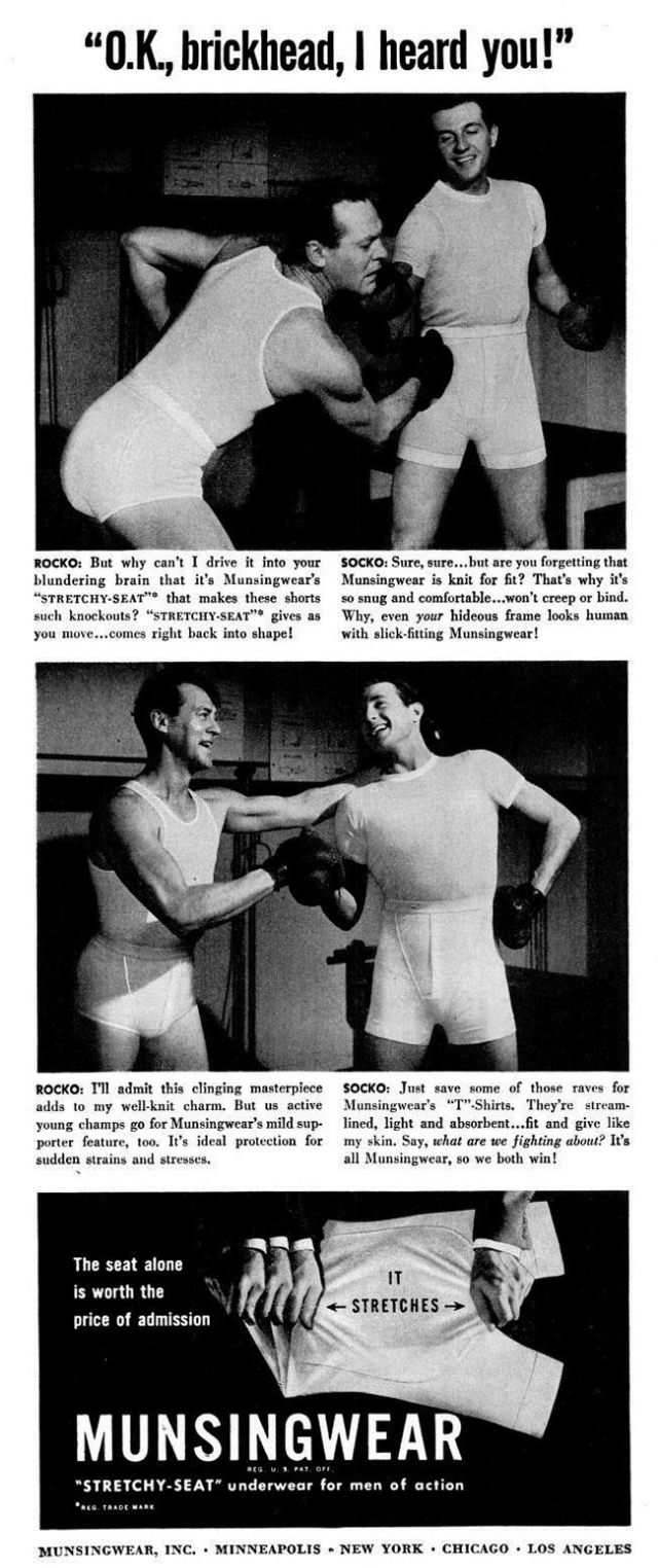 A Chuckle from the Past: Munsingwear's Men's Underwear Ads from the 1940s