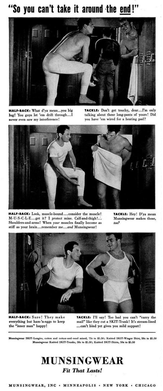 A Chuckle from the Past: Munsingwear's Men's Underwear Ads from the 1940s