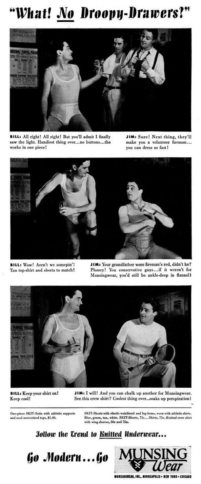 A Chuckle from the Past: Munsingwear's Men's Underwear Ads from the 1940s