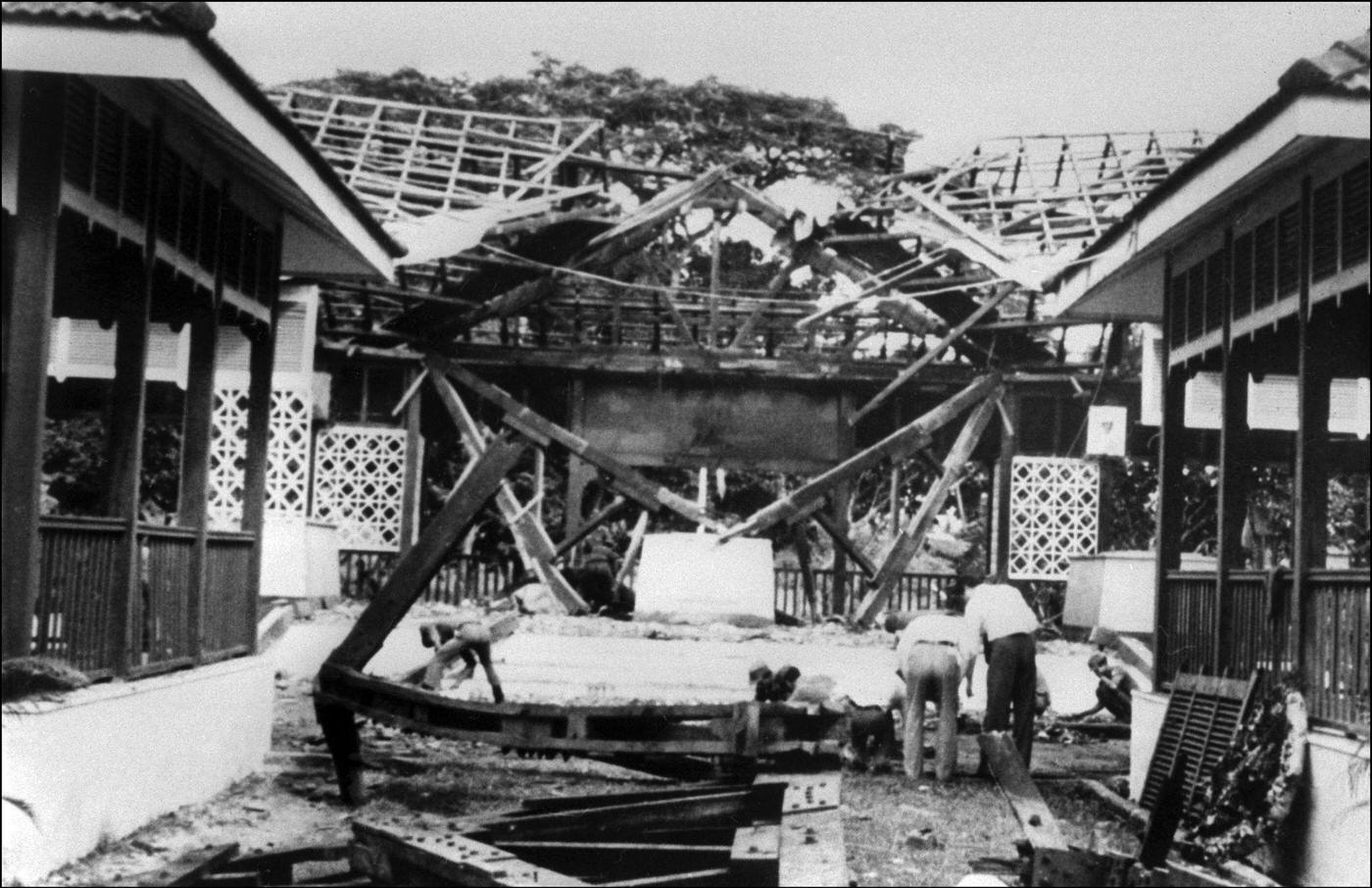 Storm in Rangoon Kills 4 South Korean Minister in Yangon, Myanmar, 1983