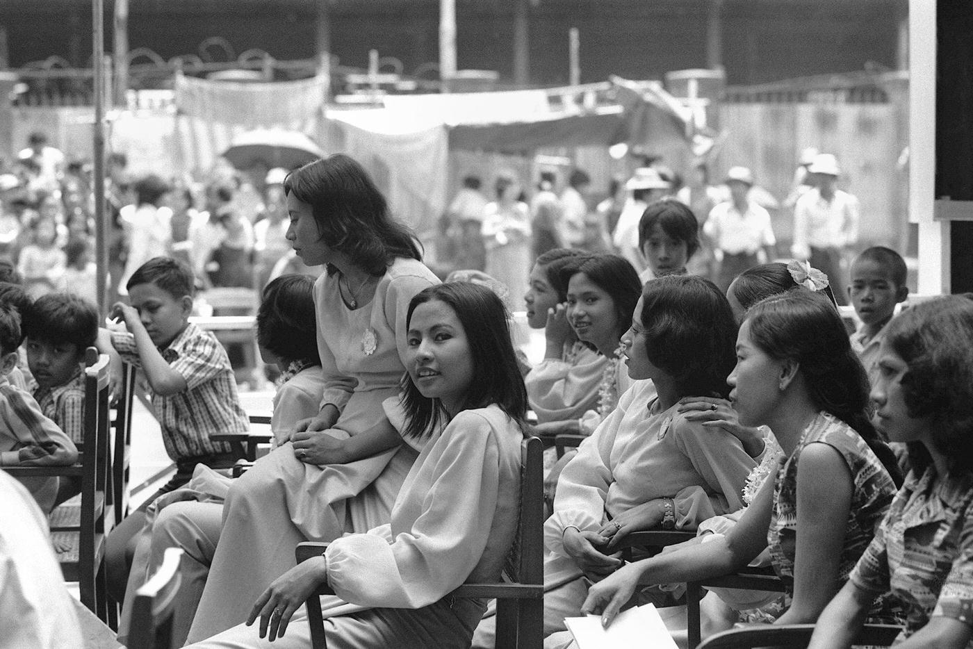 Burmese Young Dancers Get Prepared During the New Year Day in Rangoon, 1980
