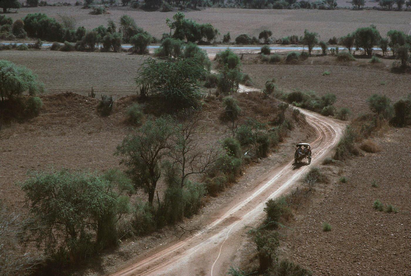 A Country Road in Pagan or Bagan, Burma, 1988